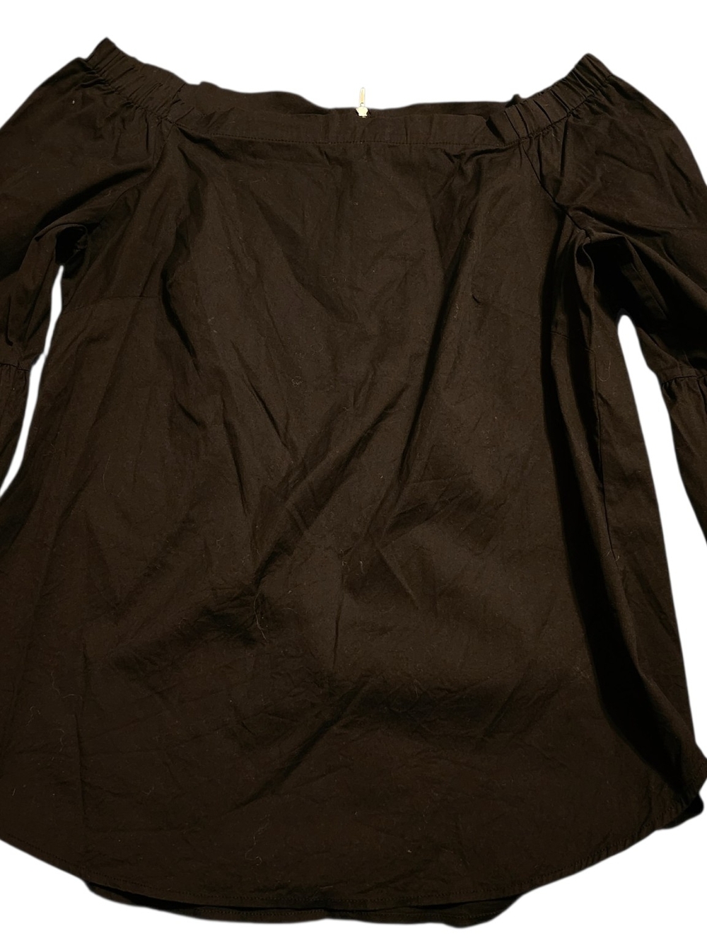 White House Black Market Black Off-Shoulder Blouse